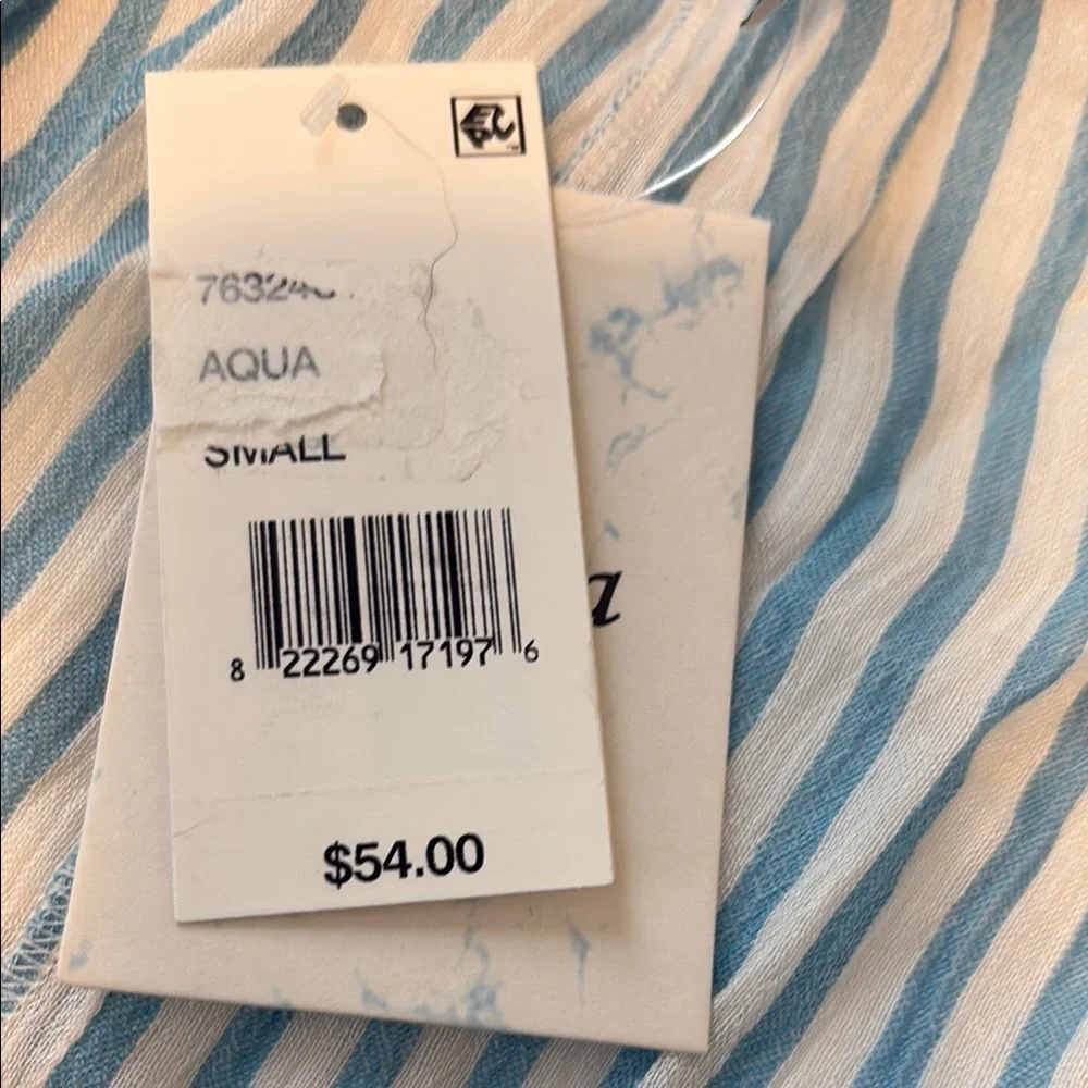 Raviya Blue and White Striped Cover-up Dress